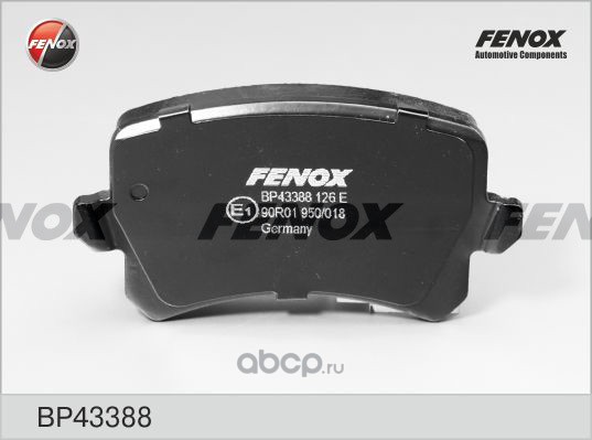 FENOX BP43388 Колодки тормозные задние