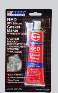 ABRO 11ABR Герметик силиконовый красный 85 гр. производство США