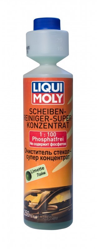 LIQUI MOLY 7612 Жидкость стеклоомывающая LIQUI MOLY /2385 250мл в бачок омывателя суперконцентрат на 25л