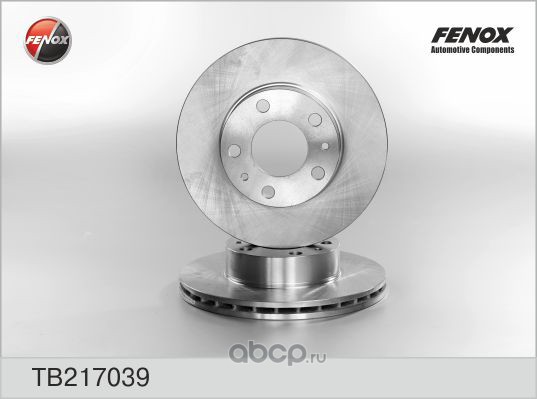 FENOX TB217039 Диск тормозной передний