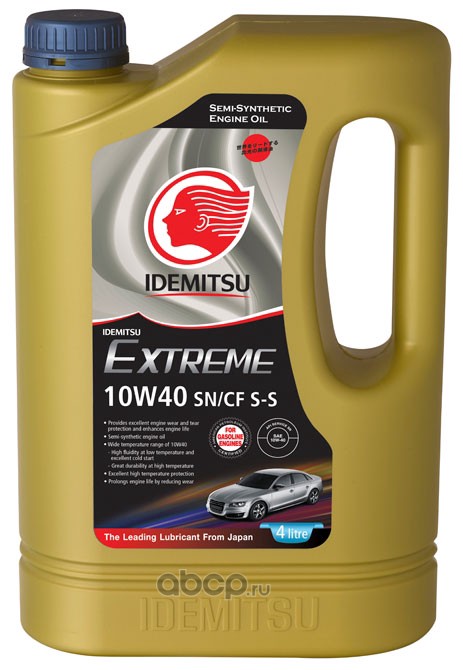 IDEMITSU 30015026746 Масло моторное полусинтетика 10W-40 4 л.