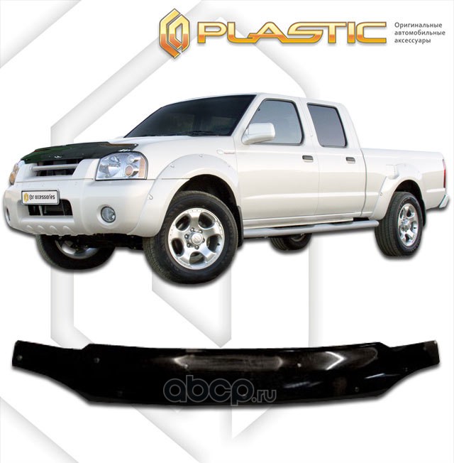CA plastic 2010010104528 Дефлектор капота Nissan NP 300  2003–н.в.  Classic черный