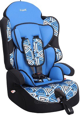 Siger KRES0276 Детское автомобильное кресло SIGER ART &quot;&quot;ДРАЙВ&quot;&quot; геометрия, 1-12 лет, 9-36 кг, группа 1/2/3