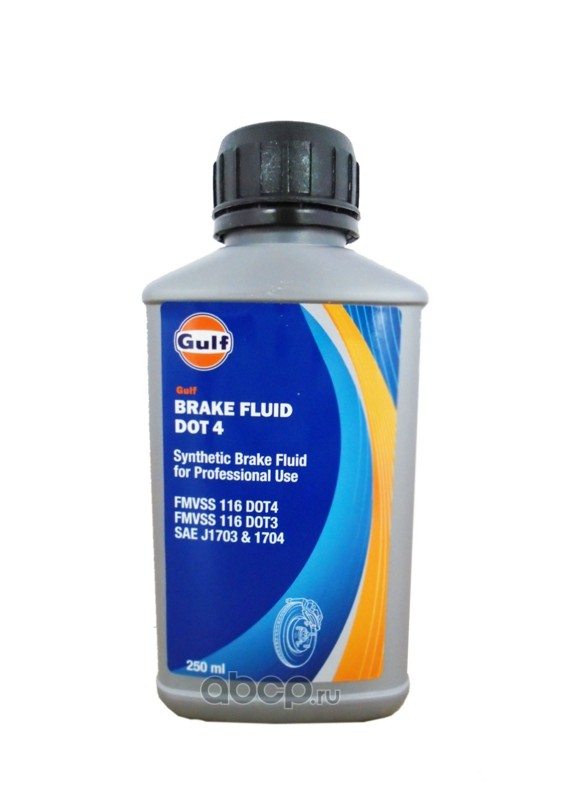 Жидкость тормозная GULF Brake FLUID DOT-4 (0,25л) 5056004170480