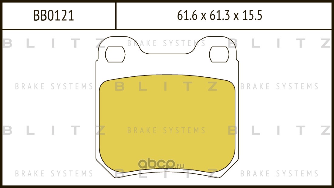 Blitz BB0121 Колодки тормозные дисковые задние