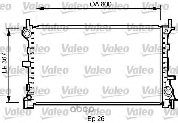 Valeo 735046 Радиатор, охлаждение двигателя