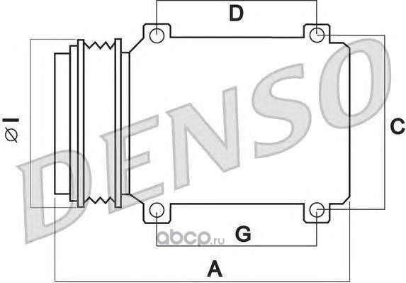 Denso DCP50020 Компрессор кондиционера