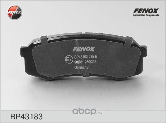 FENOX BP43183 Колодки тормозные задние
