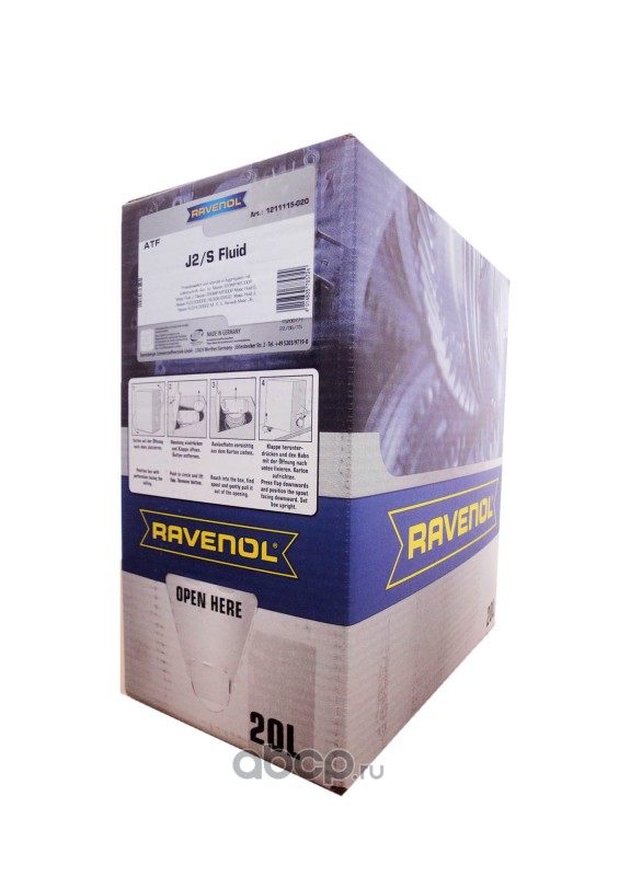 Ravenol 121111502001888 Трансмиссионное масло RAVENOL ATF J2/S (20л) ecobox