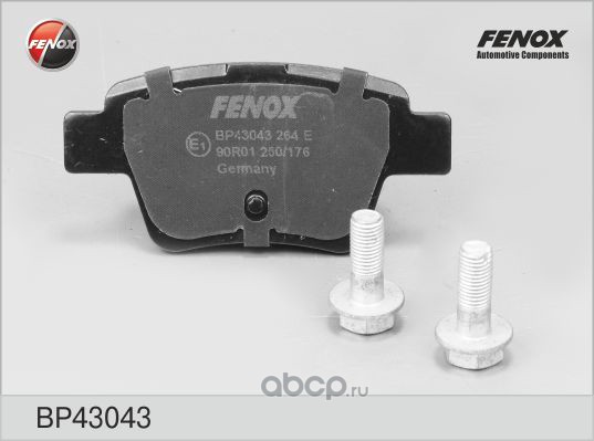 FENOX BP43043 Колодки тормозные задние