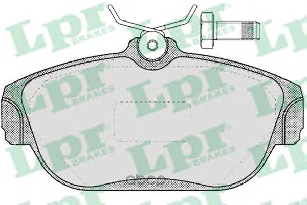 Lpr 05P382 Комплект тормозных колодок, дисковый тормоз