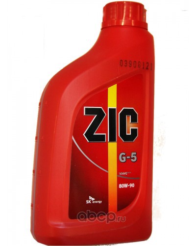 Zic 132633 масло МКПП,мост полусинтетика, 80W-90 GL-5 1л.