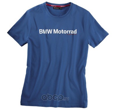 BMW 76618547872 Мужская футболка BMW Motorrad Logo T-Shirt in Blue размер: M