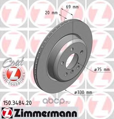 Zimmermann 150348420 Тормозной диск