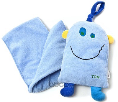 VAG 000084503274 Детский набор из подушки с одеялом Skoda Travel cushion with blanket TOM