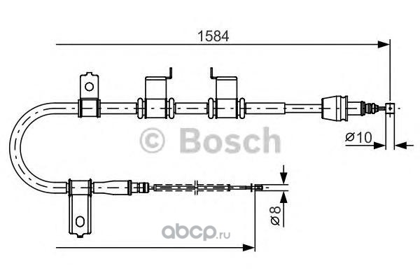Bosch 1987482223 Трос, стояночная тормозная система
