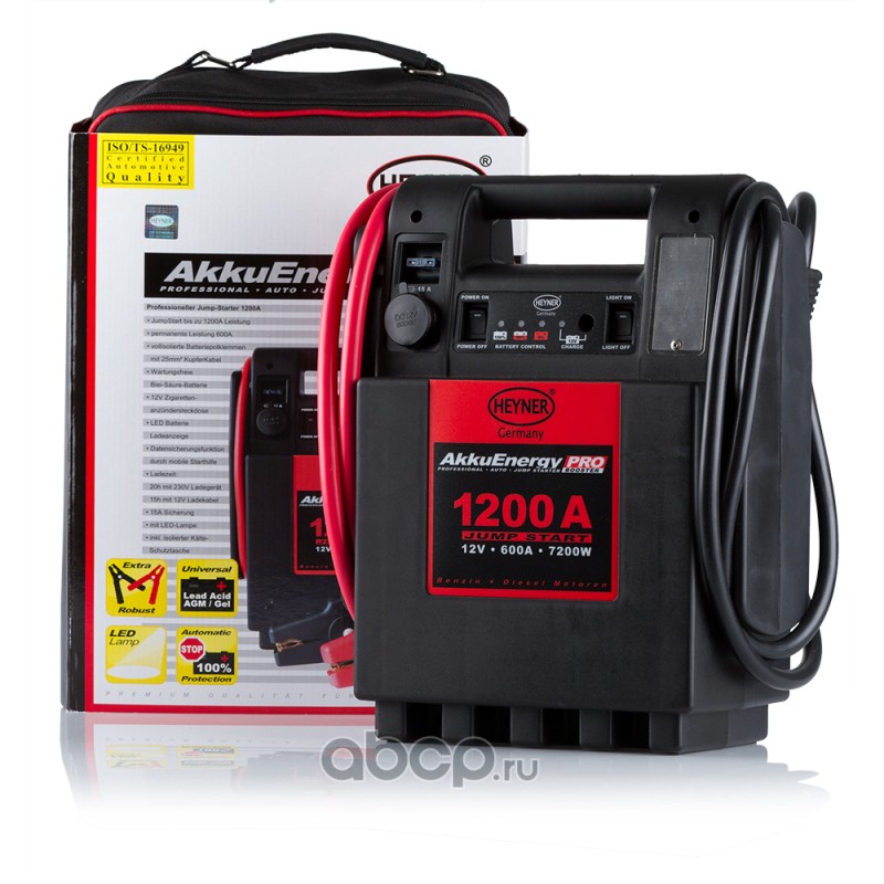 HEYNER 929000 Вспомагательное пусковое устр-во Heyner (Booster), Yump Starter 12 V 600А - 1200А