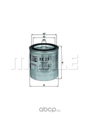 Mahle/Knecht KC22 Фильтр топливный