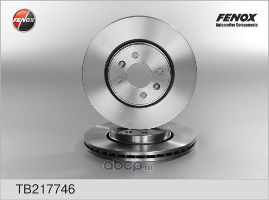 FENOX TB217746 Диск тормозной передний RENAULT Megane II/Scenic II /Vent.D=280mm