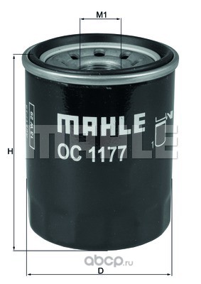 Mahle/Knecht OC1177 Фильтр масляный
