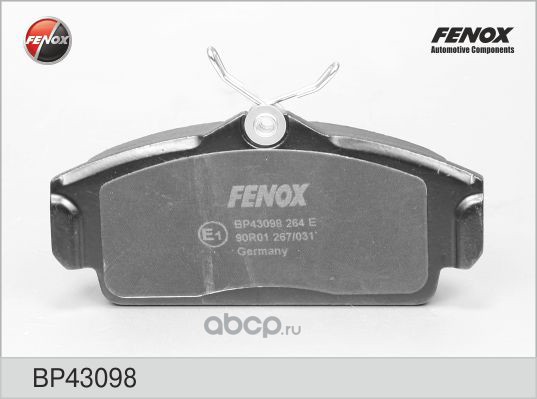 FENOX BP43098 Колодки тормозные передние