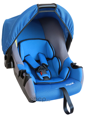 Детское автомобильное кресло SIGER Эгида ЛЮКС синий, 0-1,5 лет, 0-13 кг, группа 0+