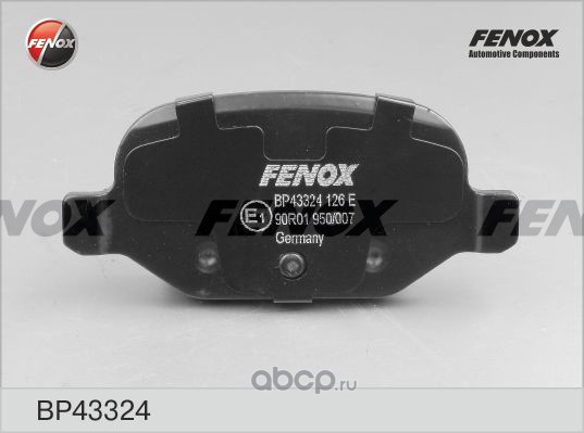 FENOX BP43324 Колодки тормозные задние