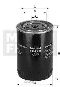 MANN-FILTER W94051 Фильтр масляный BEDFORD/KOMATSU/NEW HOLLAND Industrial