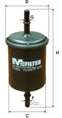 M-Filter BF672 Топливный фильтр