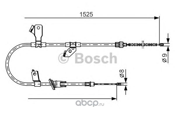Bosch 1987482247 Трос, стояночная тормозная система