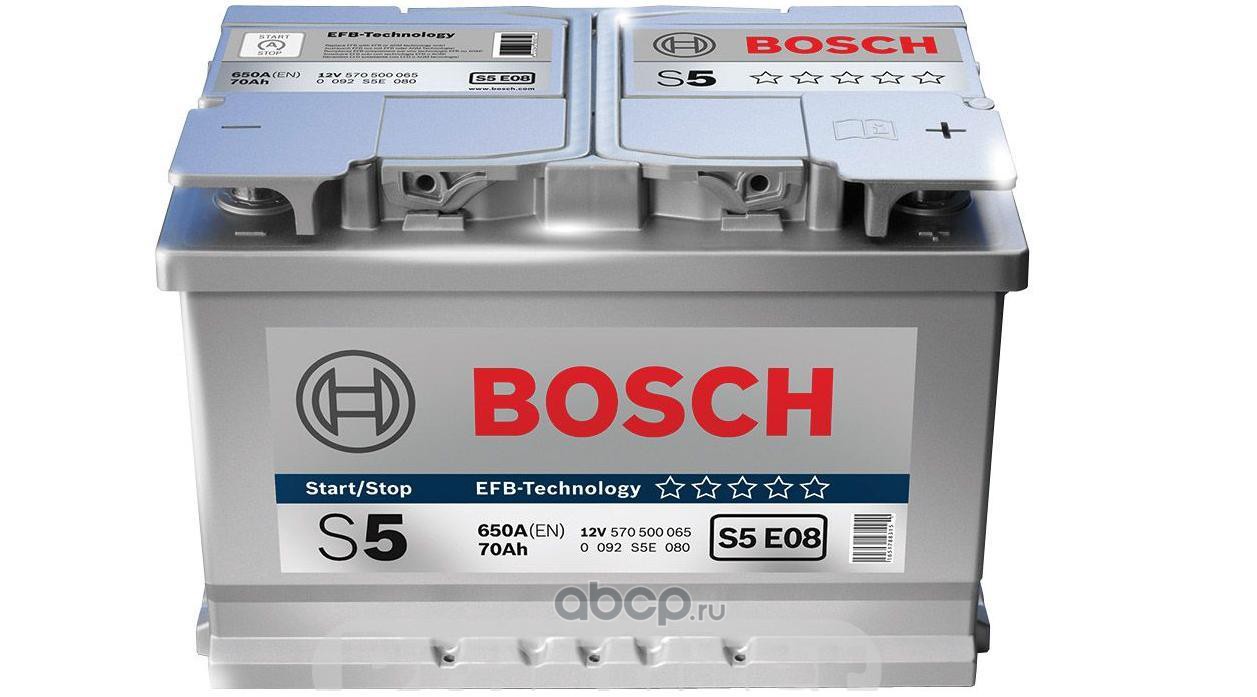 Bosch 0092S5E080 Стартерная аккумуляторная батарея