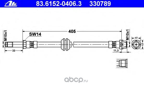Шланг Тормозной Передний Ate Bmw E39 Купить