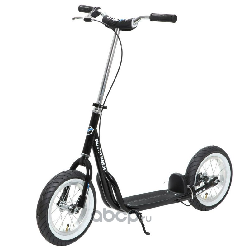 NOVATRACK 12STAMPN4BK6 Самокат 2-х колесный 12&quot;&quot; Внедорожный подростковый Novatrack 12STAMP №4 стальной не складной 100 кг черный 12STAMPN4.BK6
