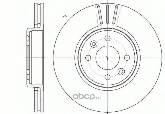 Remsa 658310 Тормозной диск