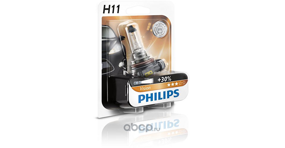 Philips 12362PRB1 Лампа H11 12362 PR 12V 55W PGJ19-2          B1
