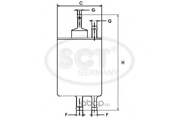 SCT ST711 Фильтр топливный