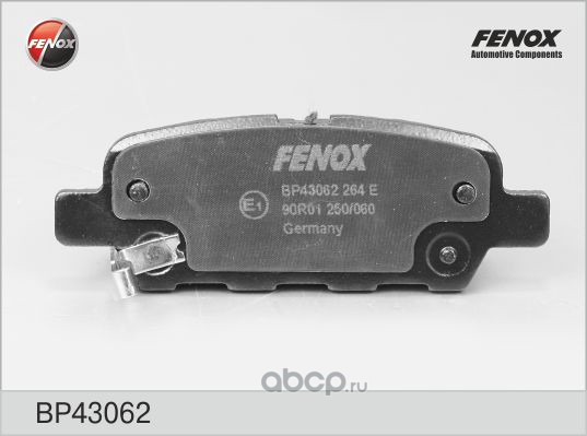 FENOX BP43062 Колодки тормозные задние
