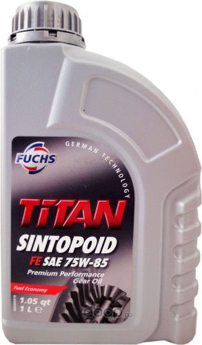 FUCHS 600635725 Трансмиссионное масло FUCHS Titan Sintopoid FE SAE 75W-85 (1л)