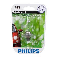 Автомобильная лампа PHILIPS H7 12V 55W Long life ECO 2 шт в