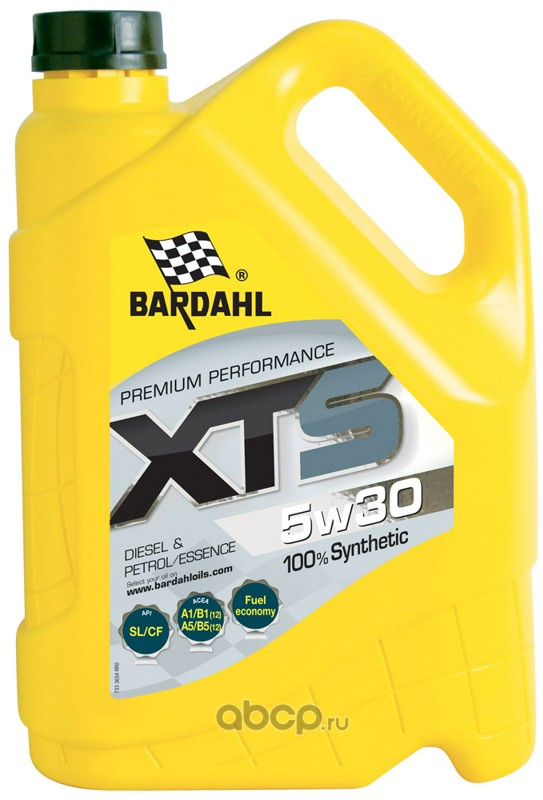 Bardahl 36543 Масло моторное XTS 5W-30 синтетическое 5 л