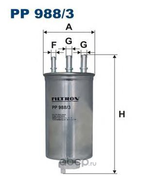 Filtron PP9883 Фильтр топливный RENAULT Logan/Sandero/Duster 1.5DCI