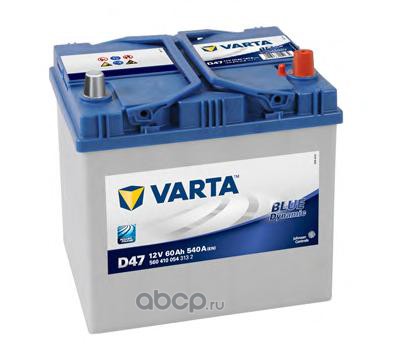 Varta 5604100543132 Батарея аккумуляторная 12В 60А/ч 540А обратная поляр. выносные (Азия) клеммы
