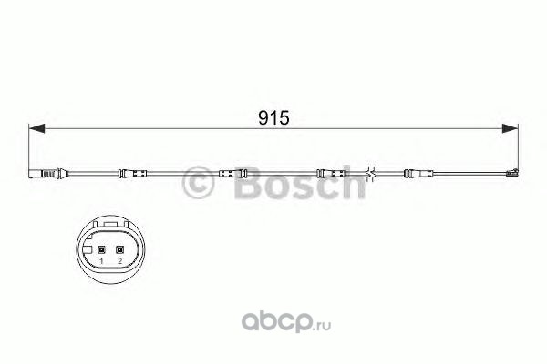 Bosch 1987473509 Сигнализатор, износ тормозных колодок