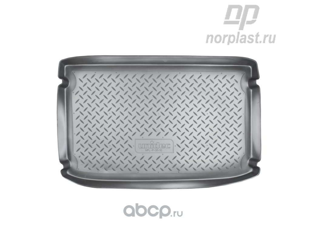 NORPLAST NPLP3110 Коврик в багажник полиуретан HYUNDAI Getz, 2002 черный 1  шт.