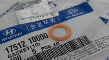 Hyundai-KIA 1751210000 Шайба тормозного шланга