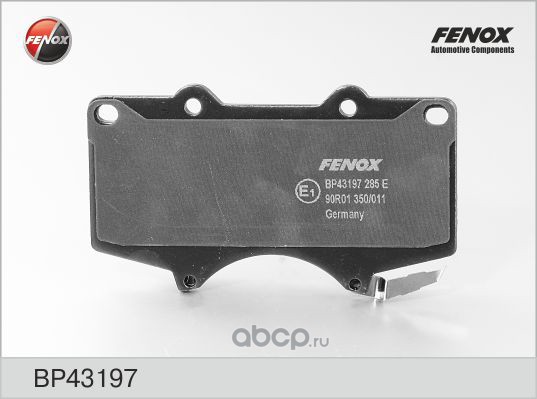 FENOX BP43197 Колодки тормозные передние