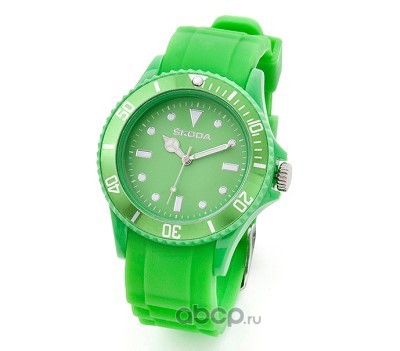 VAG 51454 Зеленые силиконовые женские часы
