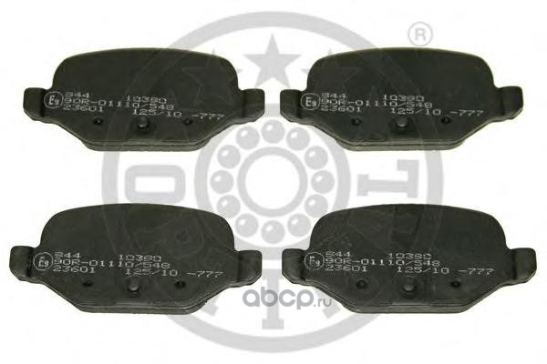 Optimal 10390 Колодки тормозные дисковые задние, комплект