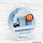 Philips 12258CVSM Лампа 12V H1+W5W 55W Crystal Vision 2 шт. DUOBOX