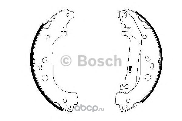 Bosch 0986487667 Колодки тормозные барабанные